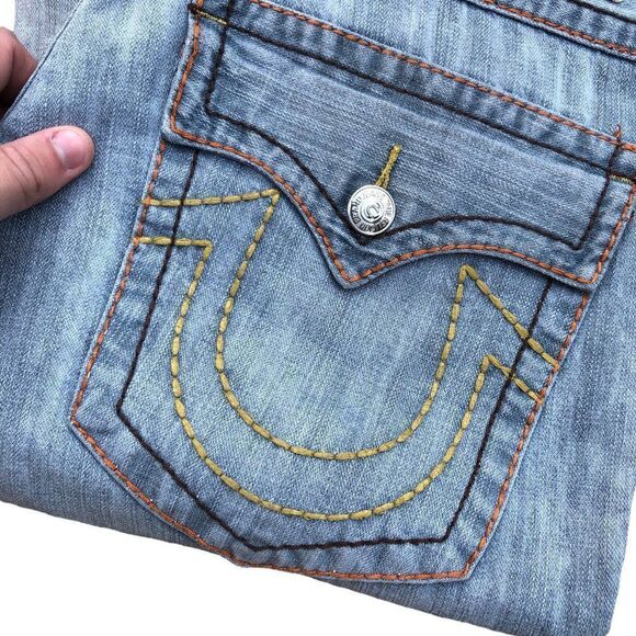True Religion Jeans Size 34 JOEY BIG T Blue - Picture 13 of 16